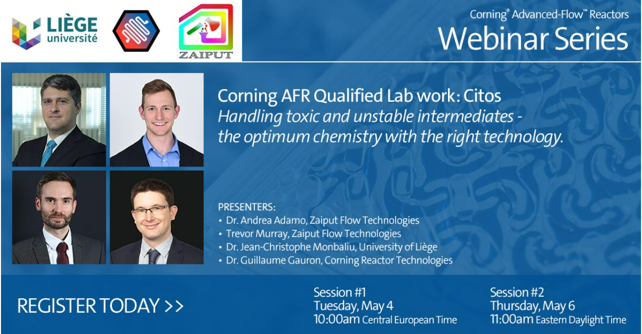 Handling toxic and unstable intermediates. The optimum chemistry with the right technology
